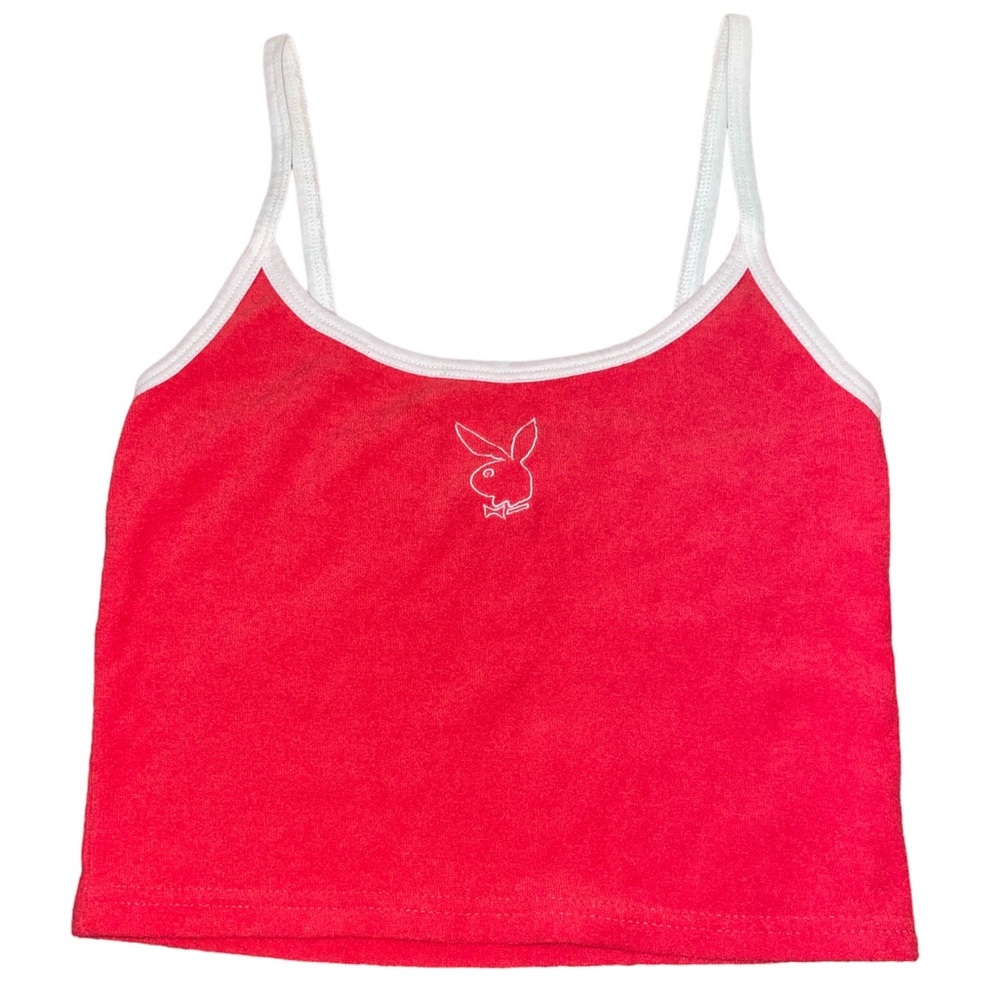 Red playboy bunny tank top